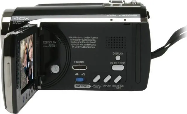 Alt view image 2 of 12 - JVC Everio GZ-MG670 Black 1/6" CCD 2.7" 123K LCD 35X Optical Zoom 80GB Hard Disk Drive HD Camcorder