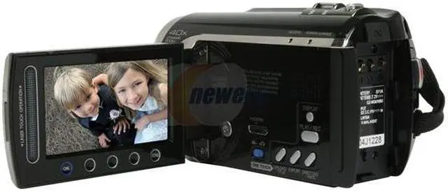 Alt view image 3 of 12 - JVC Everio GZ-MG670 Black 1/6" CCD 2.7" 123K LCD 35X Optical Zoom 80GB Hard Disk Drive HD Camcorder