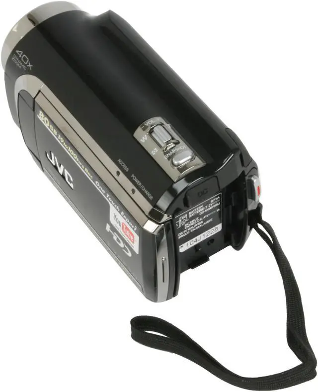 Alt view image 9 of 12 - JVC Everio GZ-MG670 Black 1/6" CCD 2.7" 123K LCD 35X Optical Zoom 80GB Hard Disk Drive HD Camcorder