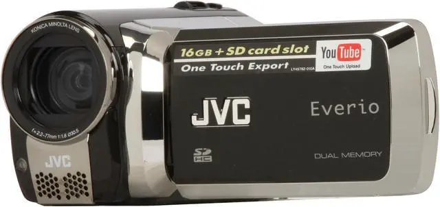 Main image of JVC Everio GZ-MS130B Black 1/6" CCD 2.7" 123K 35X Optical Zoom 16GB Internal Memory Camcorder