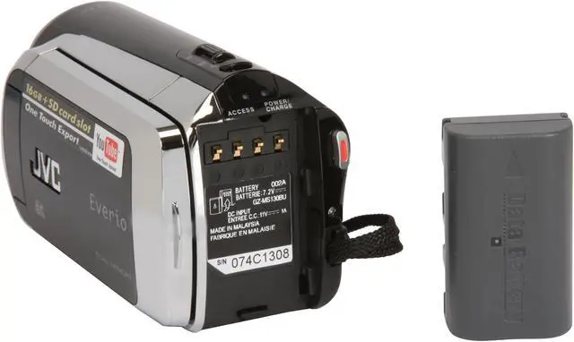 Alt view image 10 of 12 - JVC Everio GZ-MS130B Black 1/6" CCD 2.7" 123K 35X Optical Zoom 16GB Internal Memory Camcorder
