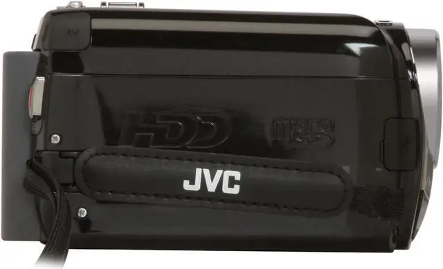 Alt view image 6 of 12 - JVC  Everio GZ-HD300B Black 1/4.1" 3.05 MP CMOS 2.7" 123K 20X Optical Zoom Internal 60GB Hard Disk Full HD Camcorder