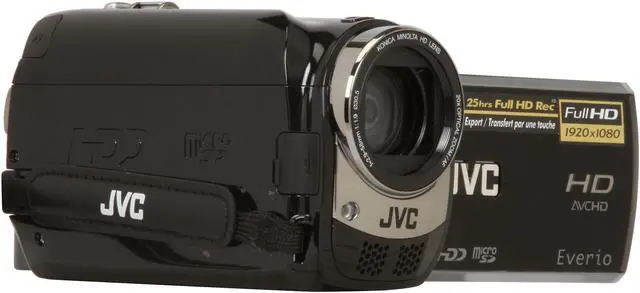 Alt view image 7 of 12 - JVC  Everio GZ-HD300B Black 1/4.1" 3.05 MP CMOS 2.7" 123K 20X Optical Zoom Internal 60GB Hard Disk Full HD Camcorder