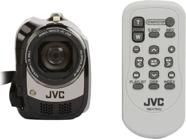 Alt view image 11 of 12 - JVC  Everio GZ-HD300B Black 1/4.1" 3.05 MP CMOS 2.7" 123K 20X Optical Zoom Internal 60GB Hard Disk Full HD Camcorder