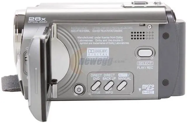Alt view image 2 of 8 - JVC Everio GZ-MG230 Silver 1/6" CCD 2.7" LCD 28X Optical Zoom 30GB HDD Digital Camcorder