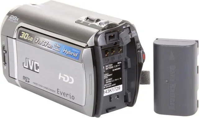 Alt view image 7 of 8 - JVC Everio GZ-MG230 Silver 1/6" CCD 2.7" LCD 28X Optical Zoom 30GB HDD Digital Camcorder