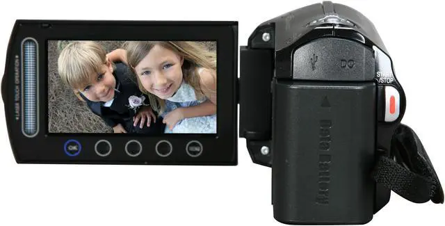 Alt view image 4 of 9 - JVC Everio GZ-MS230 Black 1/6" CCD 2.7" LCD 39X Optical Zoom 8GB Flash Memory Camera