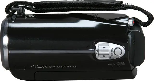 Alt view image 6 of 9 - JVC Everio GZ-MS230 Black 1/6" CCD 2.7" LCD 39X Optical Zoom 8GB Flash Memory Camera