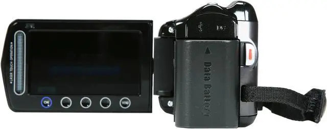 Alt view image 4 of 7 - JVC Everio GZ-HD500 Black 1/5.8" CMOS 2.7" LCD 20X Optical Zoom 80GB HDD Full HD Camcorder