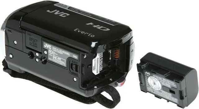 Alt view image 6 of 7 - JVC Everio GZ-HD500 Black 1/5.8" CMOS 2.7" LCD 20X Optical Zoom 80GB HDD Full HD Camcorder