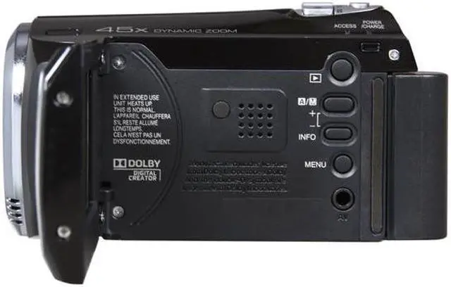 Alt view image 3 of 8 - JVC Everio GZ-MS110 Black 1/6" CCD 39X Optical Zoom HDD/Flash Memory Camcorder