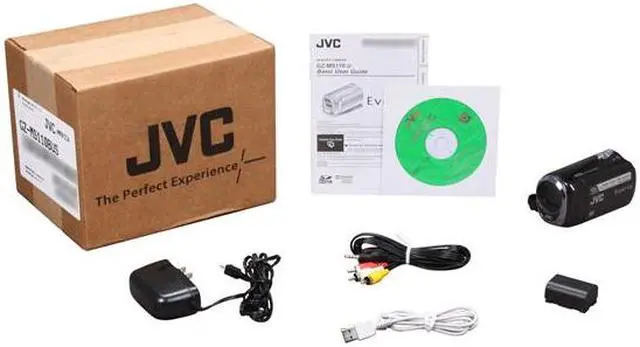Alt view image 8 of 8 - JVC Everio GZ-MS110 Black 1/6" CCD 39X Optical Zoom HDD/Flash Memory Camcorder