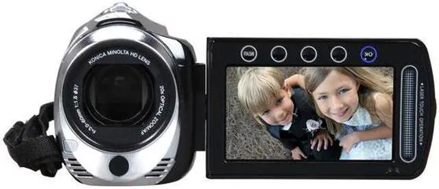 Alt view image 2 of 8 - JVC Everio GZ-HM300 Black 1/5.8" CMOS 2.7" LCD 20X Optical Zoom Full HD HDD/Flash Memory Camcorder