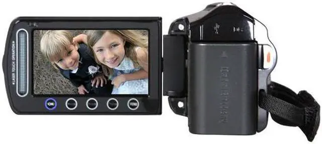 Alt view image 4 of 8 - JVC Everio GZ-HM300 Black 1/5.8" CMOS 2.7" LCD 20X Optical Zoom Full HD HDD/Flash Memory Camcorder