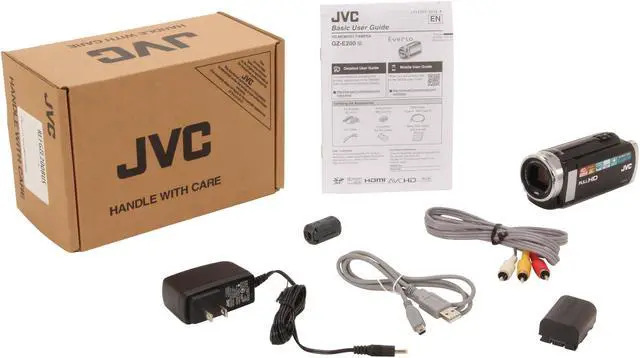 Alt view image 8 of 8 - JVC GZ-E200BUS 1080p HD Everio Digital Video Camera Video Camera with 3-Inch LCD Screen (Black)