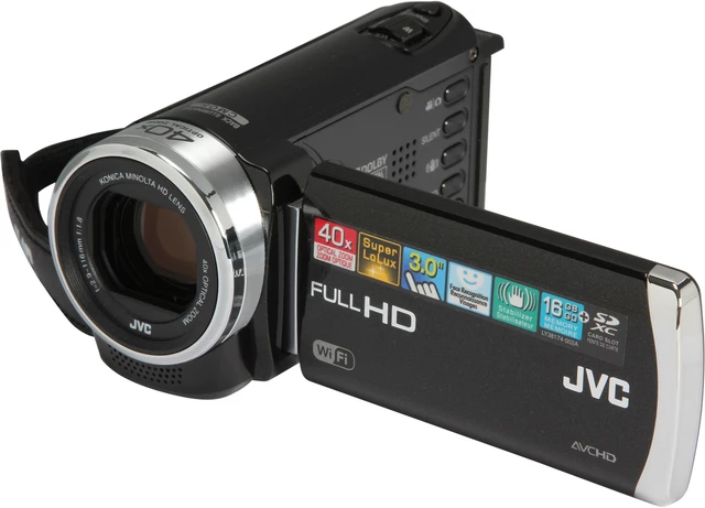 Refurbished: JVC GZ-EX250 GZEX250BUS Black Full HD HDD/Flash