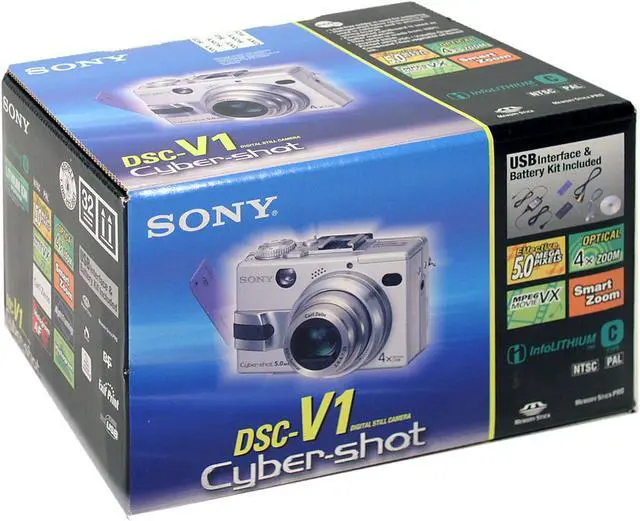 Alt view image 9 of 9 - SONY Cyber-shot DSC-V1 Silver 5.0MP 4X Optical Zoom Digital Camera