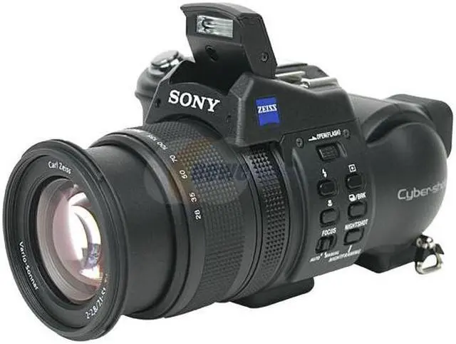 Alt view image 3 of 10 - SONY DSC-F828 Black 8.0MP 7X Optical Zoom 28mm Wide Angle Digital Camera