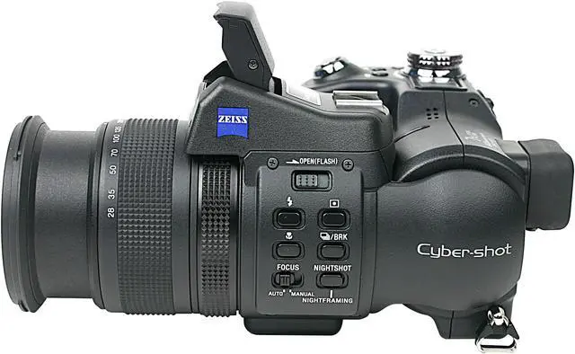 Alt view image 6 of 10 - SONY DSC-F828 Black 8.0MP 7X Optical Zoom 28mm Wide Angle Digital Camera