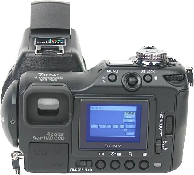 Alt view image 4 of 10 - SONY DSC-F828 Black 8.0MP 7X Optical Zoom 28mm Wide Angle Digital Camera