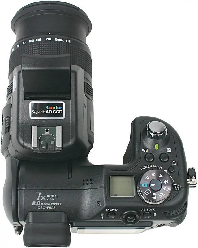 Alt view image 7 of 10 - SONY DSC-F828 Black 8.0MP 7X Optical Zoom 28mm Wide Angle Digital Camera