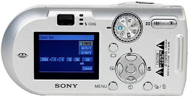 Alt view image 4 of 9 - SONY DSC-P100/S Silver 5.1MP 3X Optical Zoom Digital Camera