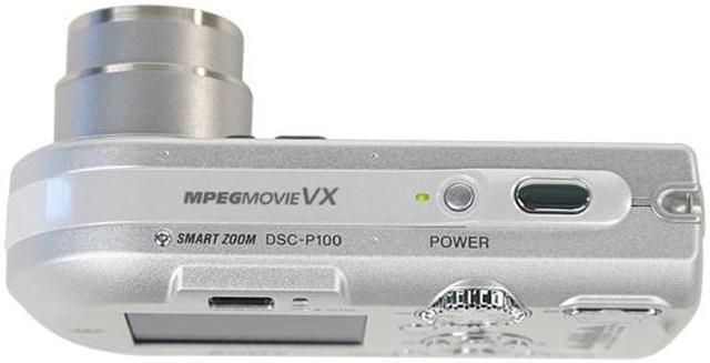 Alt view image 7 of 9 - SONY DSC-P100/S Silver 5.1MP 3X Optical Zoom Digital Camera