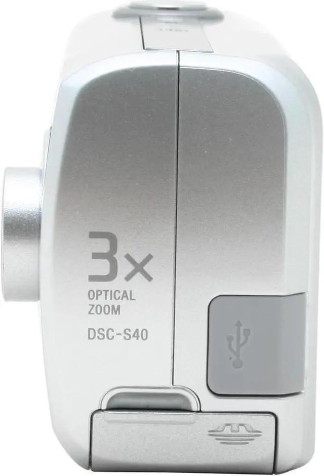 Alt view image 4 of 9 - SONY DSC-S40 Silver 4.0MP 3X Optical Zoom Digital Camera