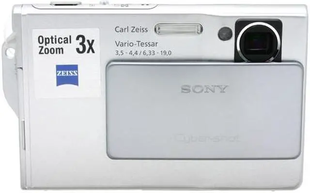 Alt view image 2 of 12 - SONY DSC-T7 Silver 5.1 MP 2.5" 230K LCD 3X Optical Zoom Digital Camera