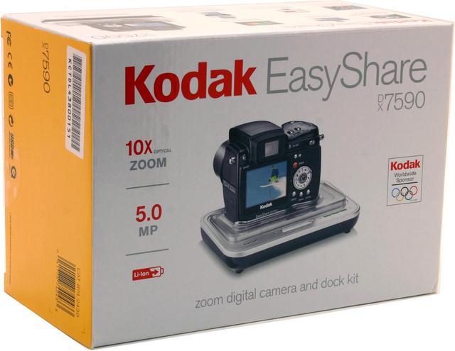 Alt view image 13 of 13 - Kodak EasyShare DX7590 (8742439) Black 5.0MP 10X Optical Zoom Digital Camera w/Camera Dock 6000