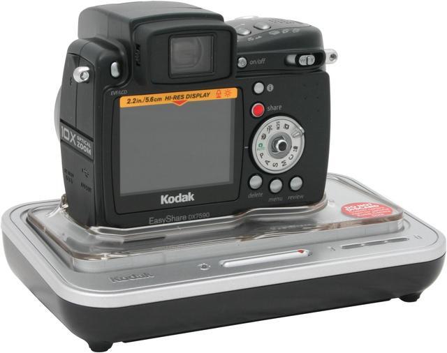 Alt view image 3 of 13 - Kodak EasyShare DX7590 (8742439) Black 5.0MP 10X Optical Zoom Digital Camera w/Camera Dock 6000