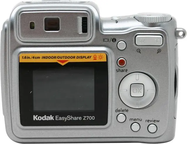 Alt view image 5 of 9 - Kodak EasyShare Z700 Silver 4.0MP 5X Optical Zoom Digital Camera