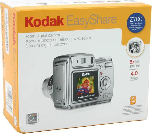 Alt view image 9 of 9 - Kodak EasyShare Z700 Silver 4.0MP 5X Optical Zoom Digital Camera