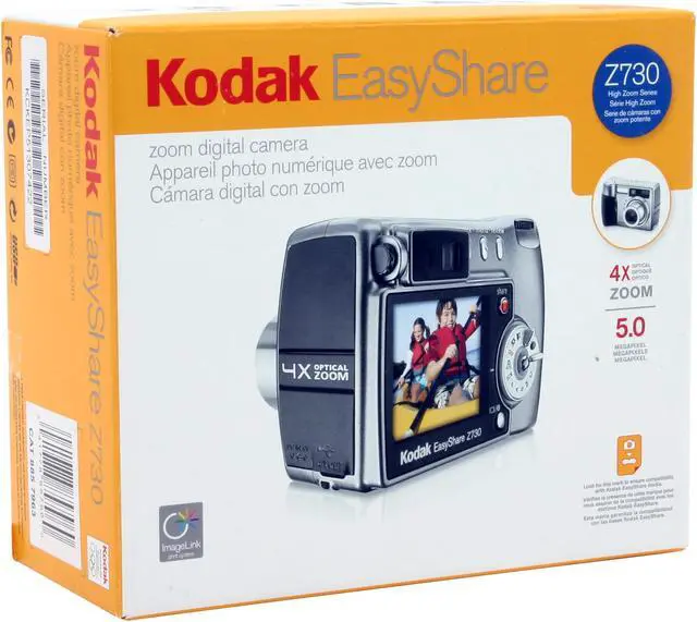 Alt view image 9 of 9 - Kodak EasyShare Z730 Silver 5.0 MP 4X Optical Zoom Digital Camera