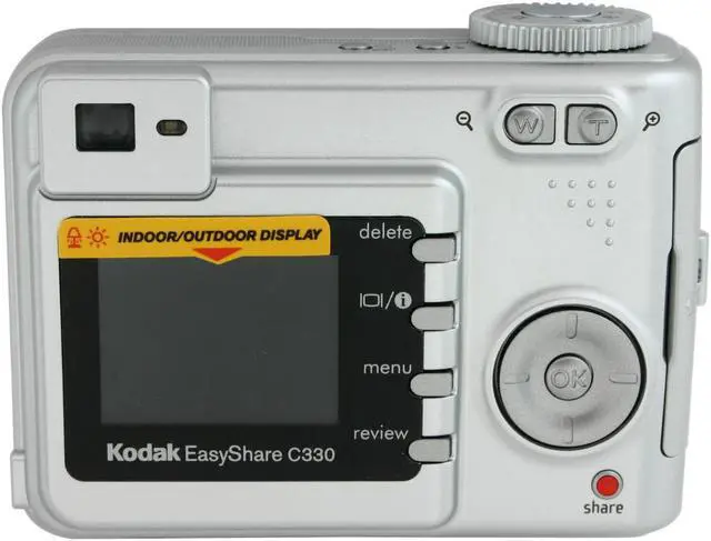 Alt view image 5 of 16 - Kodak C330 (8500951) Silver 4.0 MP 3X Optical Zoom Digital Camera w/EasyShare Printer Dock series 3