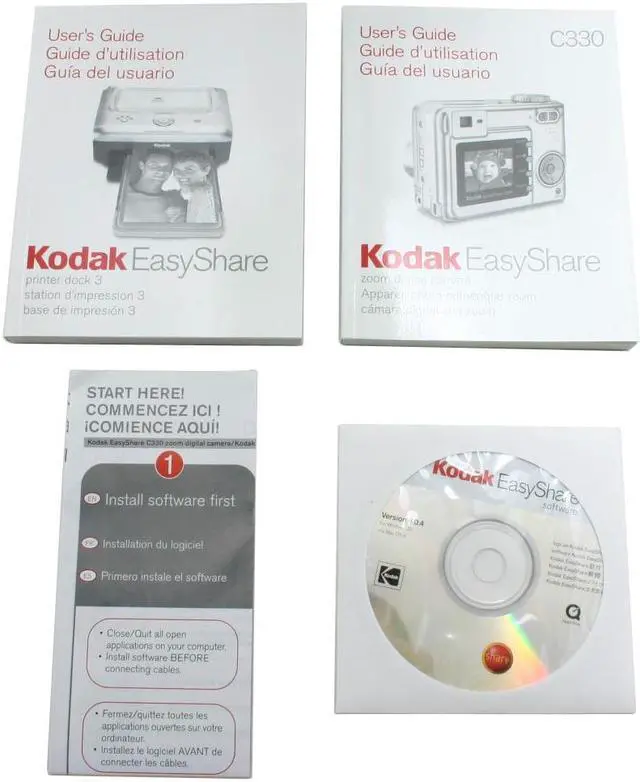 Alt view image 14 of 16 - Kodak C330 (8500951) Silver 4.0 MP 3X Optical Zoom Digital Camera w/EasyShare Printer Dock series 3