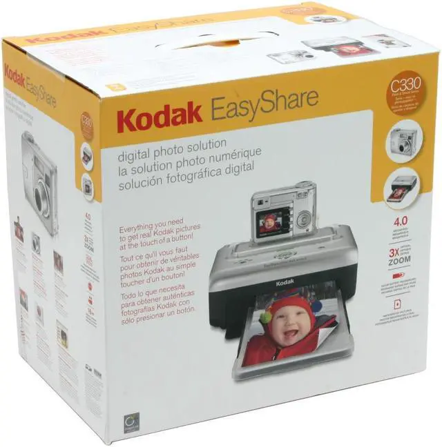 Alt view image 16 of 16 - Kodak C330 (8500951) Silver 4.0 MP 3X Optical Zoom Digital Camera w/EasyShare Printer Dock series 3