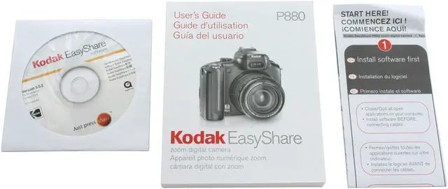 Alt view image 8 of 9 - Kodak EASYSHARE P880 Black 8.0MP 5.8X Optical Zoom 24mm Wide Angle Digital Camera