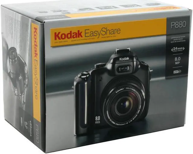 Alt view image 9 of 9 - Kodak EASYSHARE P880 Black 8.0MP 5.8X Optical Zoom 24mm Wide Angle Digital Camera