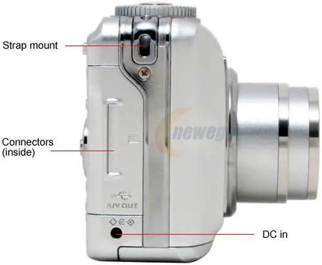 Alt view image 4 of 11 - Kodak C875 Silver 8.0 MP 5X Optical Zoom Digital Camera