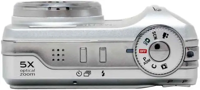 Alt view image 7 of 11 - Kodak C875 Silver 8.0 MP 5X Optical Zoom Digital Camera