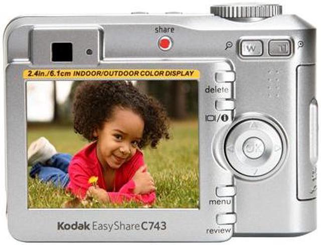 Alt view image 4 of 11 - Kodak C743 Silver 7.1 MP 3X Optical Zoom Digital Camera
