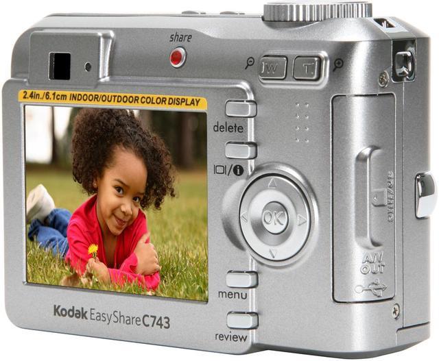 Alt view image 5 of 11 - Kodak C743 Silver 7.1 MP 3X Optical Zoom Digital Camera