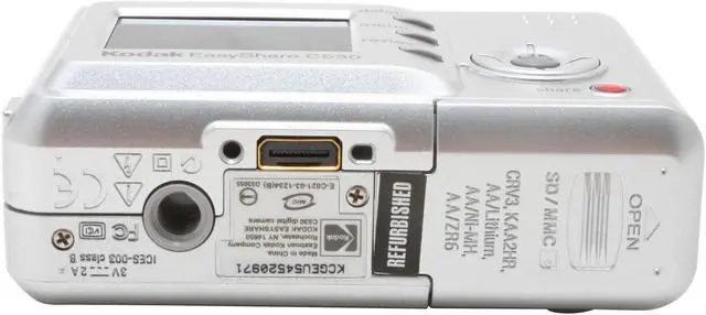 Alt view image 8 of 10 - Kodak EASYSHARE C530 Silver 5.0 MP Digital Camera