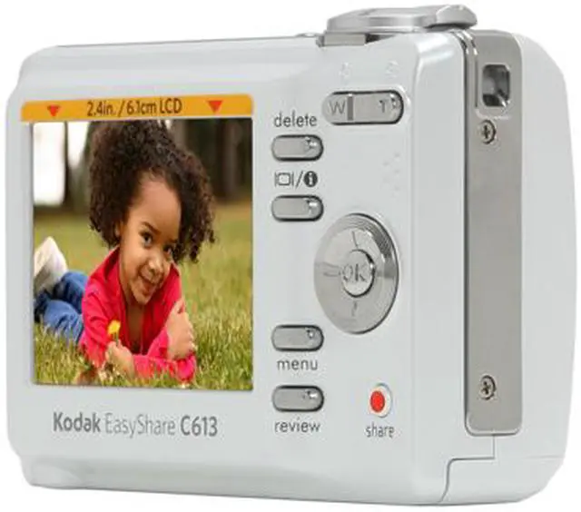 Alt view image 5 of 11 - Kodak EasyShare C613 Pearl White 6.16 MP 3X Optical Zoom Digital Camera