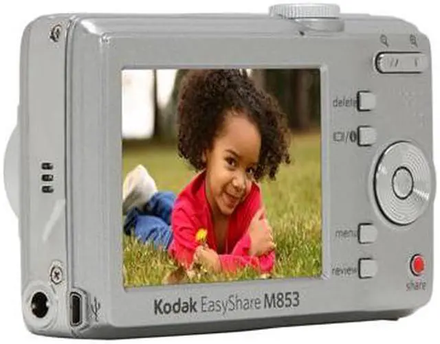 Alt view image 3 of 11 - Kodak EasyShare M853 Silver 8.2 MP 3X Optical Zoom Digital Camera