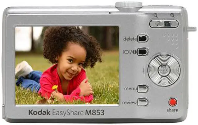 Alt view image 4 of 11 - Kodak EasyShare M853 Silver 8.2 MP 3X Optical Zoom Digital Camera