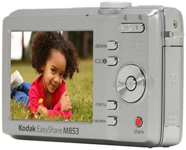 Alt view image 5 of 11 - Kodak EasyShare M853 Silver 8.2 MP 3X Optical Zoom Digital Camera