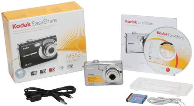 Alt view image 11 of 11 - Kodak EasyShare M853 Silver 8.2 MP 3X Optical Zoom Digital Camera