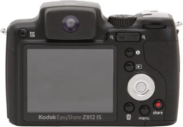 Alt view image 4 of 11 - Kodak EasyShare Z812 IS Black 8.2 MP 2.5" 230K LCD 12X Optical Zoom Digital Camera HDTV Output